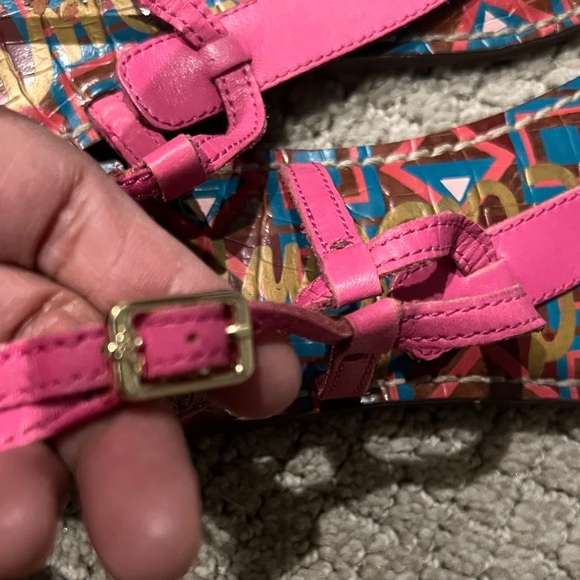 Sam Edelman Colorful Thong Sandals size 6 1/2 - Picture 7 of 7